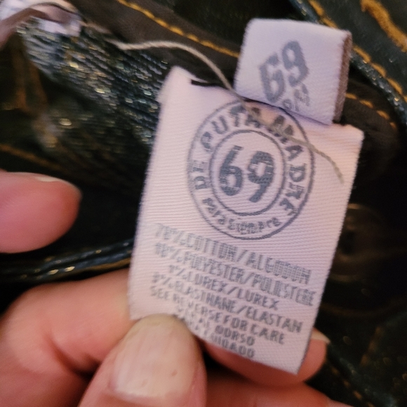 De Puta Madre 69 Dark Denim Overall Jeans Sz 27 - Picture 12 of 15